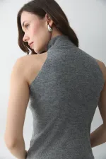 Débardeur gris à col roulé - 251004