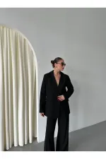 Black Demande Jacket and Trousers Suit - 2025130