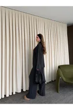 Ensemble pull en maille anthracite - 98078