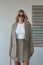 Ensemble veste et short moutarde - 9546