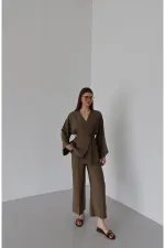 Brown Tie-Up Kimono Set Brown Tie-Up Kimono Set