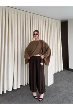 Brown Harem Pants - 51316