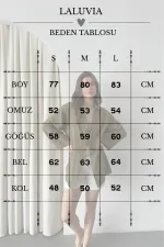 Olive %100 Keten Bağcık Detaylı Kimono Bluz - 5218