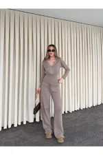 Mink Lace Two-Piece Knit Set - 2602