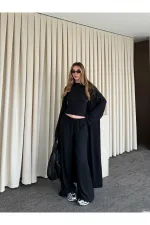 Ensemble trois pièces noir - 30121