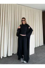 Ensemble trois pièces noir - 30121