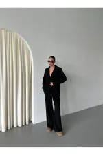 Black Demande Jacket and Trousers Suit - 2025130