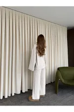 Ensemble pull en maille pierre - 98078