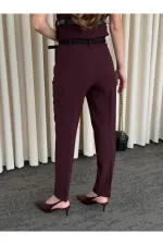 Pantalon prune à pinces - 51269