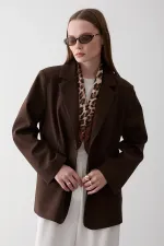 Brown Blazer Jacket - 7619 Brown Blazer Jacket - 7619
