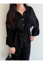 Siyah Gömlek Pantolon Takım - 51311