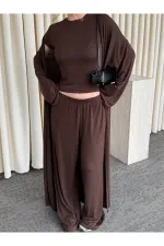 Kahverengi Üçlü Takım - 30121