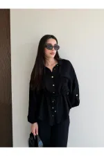 Siyah Gömlek Pantolon Takım - 51311