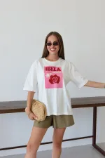 White Ibiza Print T-shirt - 0500 White Ibiza Print T-shirt - 0500