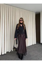 Black Padded Jacket with Scarf - 85175 Black Padded Jacket with Scarf - 85175
