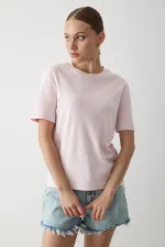 T-shirt rose basique