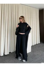 Ensemble trois pièces noir - 30121