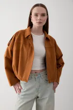 Tan Clara Suede Jacket - 2929 Tan Clara Suede Jacket - 2929