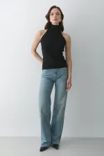 Débardeur noir à col roulé - 251004