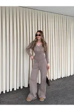 Mink Lace Two-Piece Knit Set - 2602