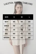 Sütlü Kahve Iç Kemerli Fakir Kol Kimono - 5383