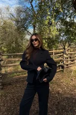 Siyah Tek Düğmeli Ceket Pantolon Takım - 9480