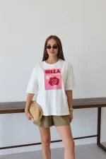 White Ibiza Print T-shirt - 0500 White Ibiza Print T-shirt - 0500