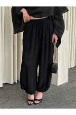Siyah Şalvar Pantolon - 51316