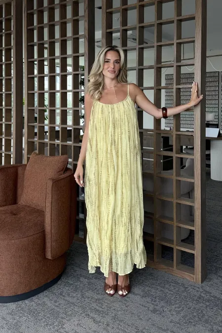 Robe jaune dégradée