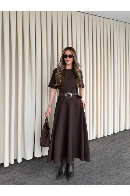 Brown Godeli Dress - 05174