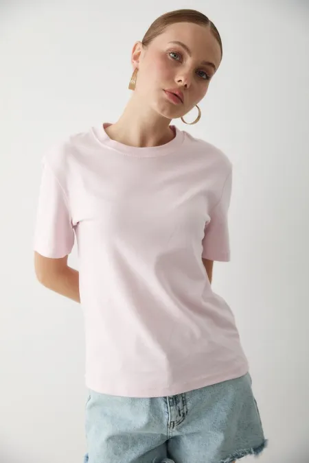 T-shirt rose basique