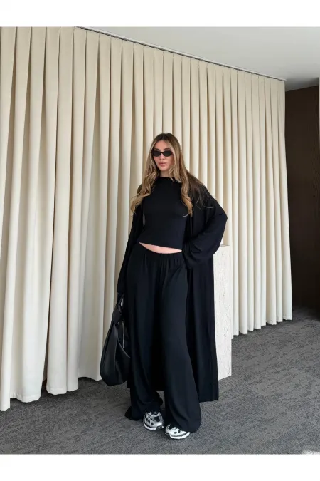 Siyah Üçlü Takım - 30121