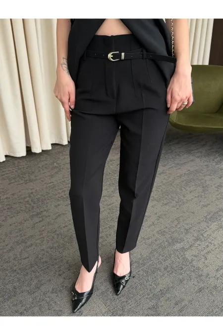 Siyah Pensli Pantolon - 51269