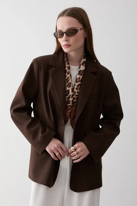 Brown Blazer Jacket - 7619 Brown Blazer Jacket - 7619