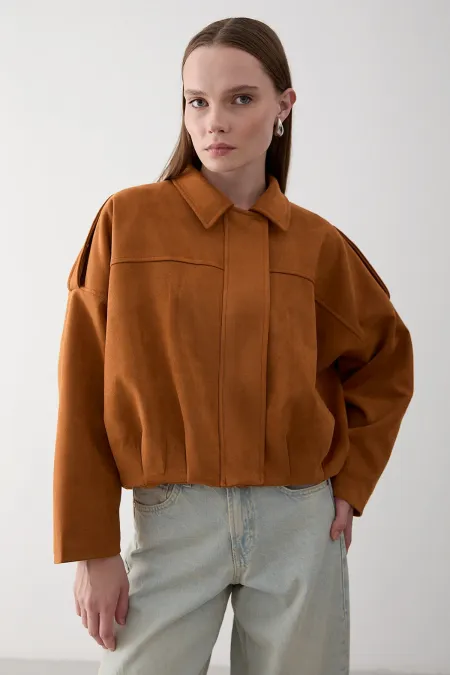 Tan Clara Suede Jacket - 2929 Tan Clara Suede Jacket - 2929