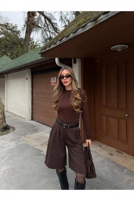 Bermuda marron - 40589