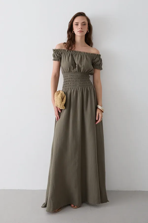 Çağla Büzgülü Elbise - 2002