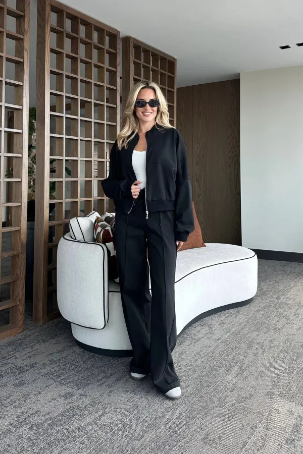 Siyah Nora Eşofman Takımı - 8001