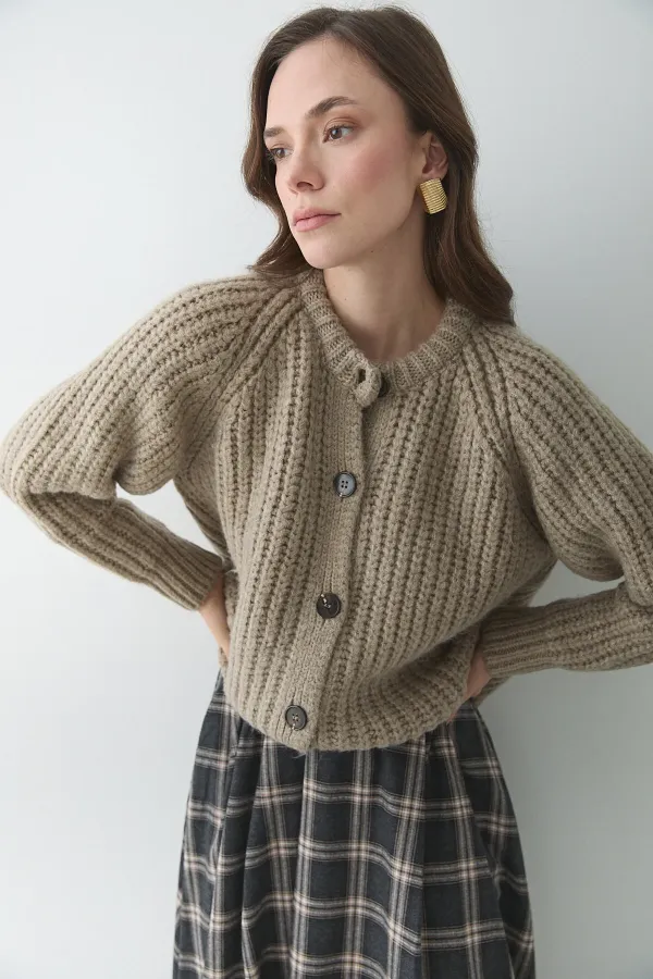 Gilet en vison à 5 boutons - 251061