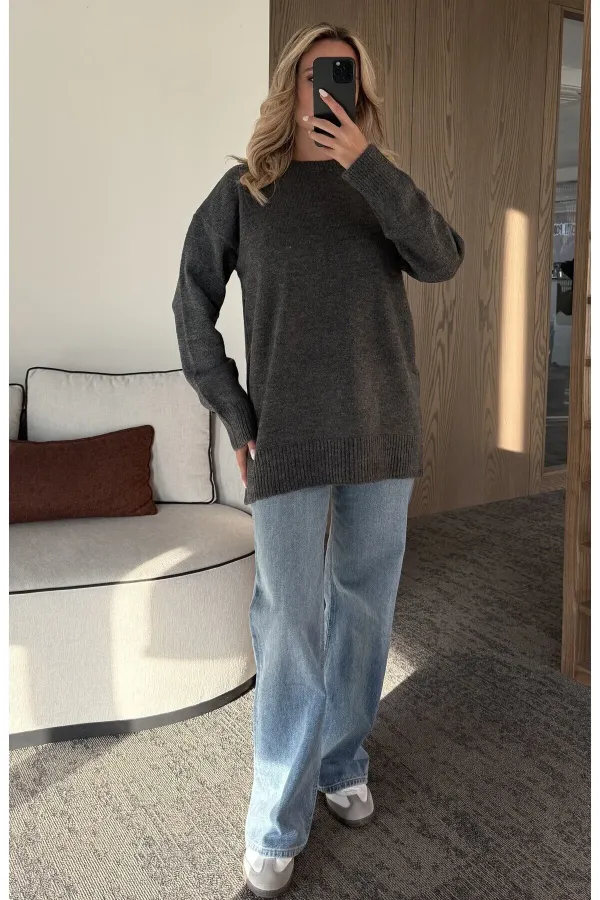 Antrasit Triko Kazak - 04595