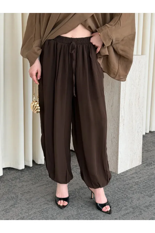 Brown Harem Pants - 51316