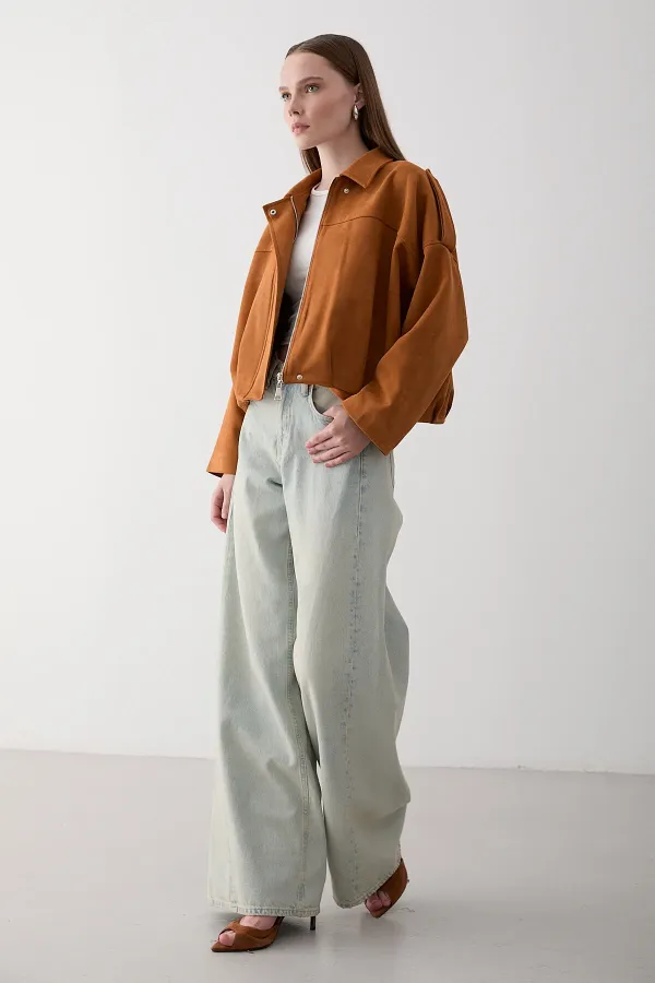 Tan Clara Suede Jacket - 2929 Tan Clara Suede Jacket - 2929