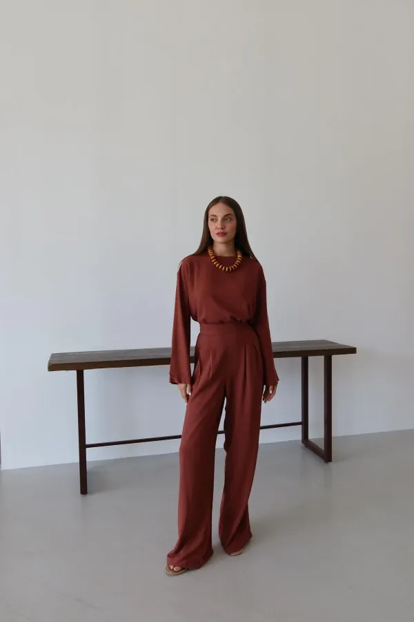 Ensemble chemisier et pantalon Tile Marisol