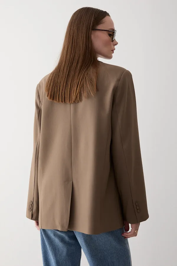 Khaki Blazer Jacket - 7619 Khaki Blazer Jacket - 7619