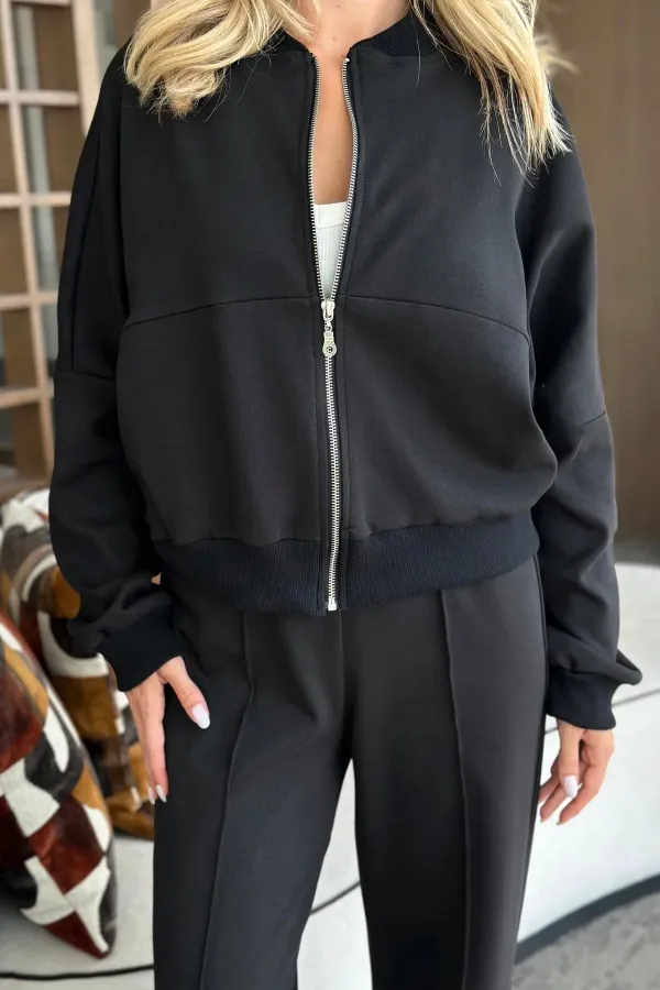 Siyah Nora Eşofman Takımı - 8001