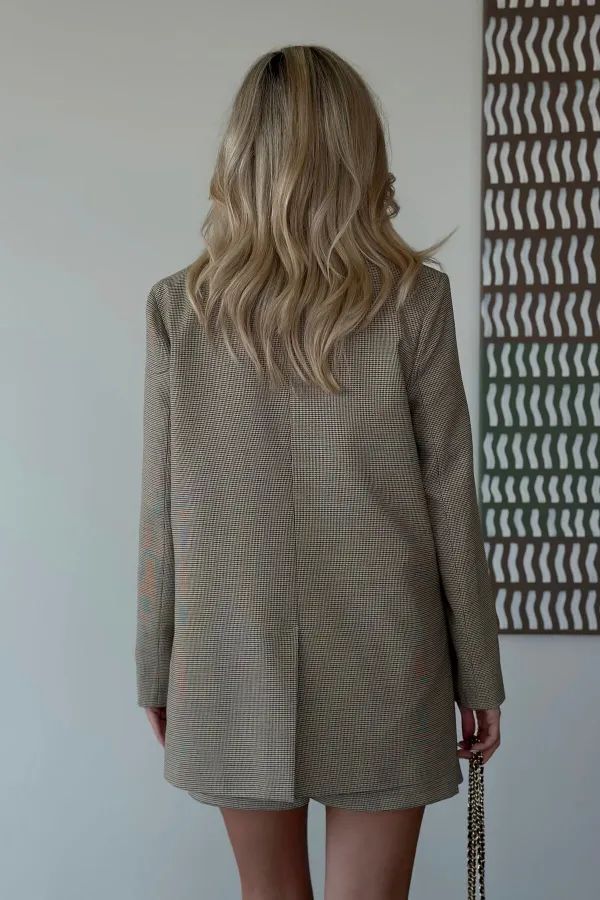 Ensemble veste et short moutarde - 9546