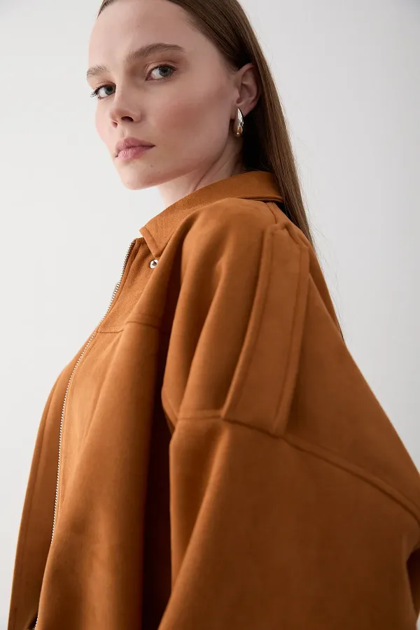 Tan Clara Suede Jacket - 2929 Tan Clara Suede Jacket - 2929