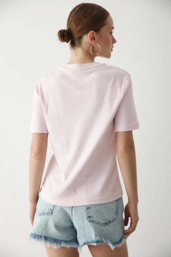 T-shirt rose basique