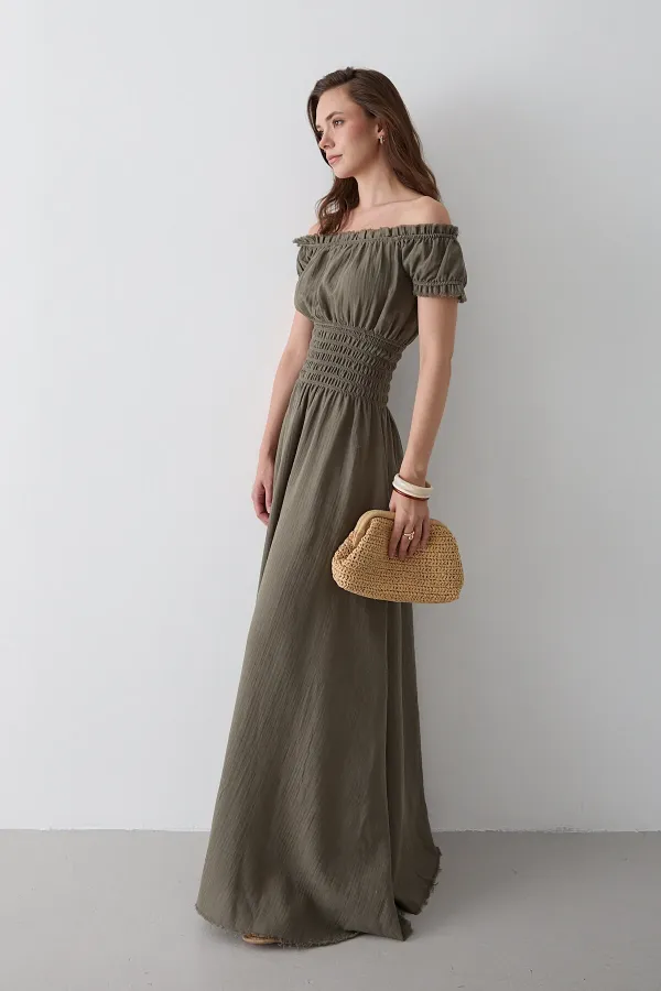 Çağla Büzgülü Elbise - 2002