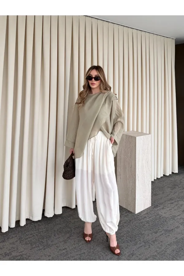 Off-white harem pants - 51316